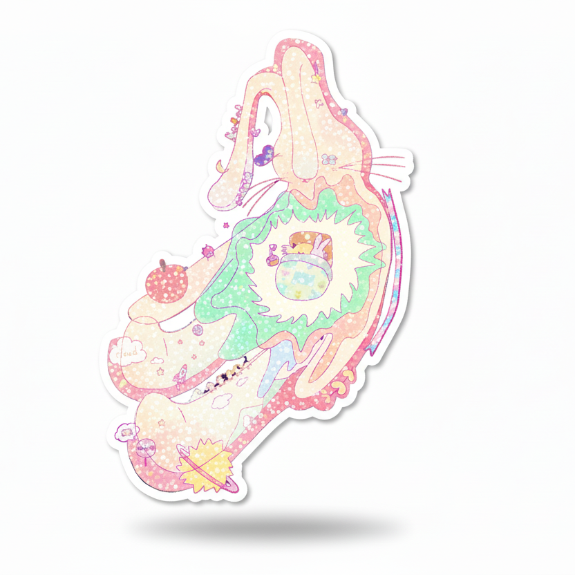 they are sleeping (Muggi) sticker